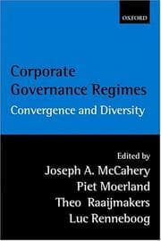 Tapa de Corporate governance regimes