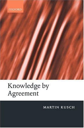 Tapa de Knowledge by Agreement