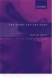 Tapa de The right and the good