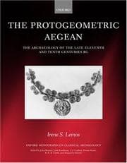 Tapa de The Protogeometric Aegean