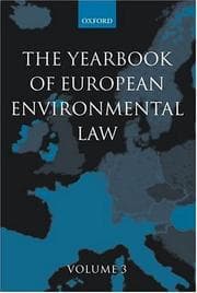 Tapa de Yearbook of European Environmental Law