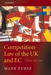 Tapa de Competition law of the UK and EC