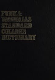 Tapa de Funk Wagnalls standard college dictionary