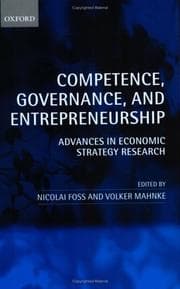 Tapa de Competence, Governance, and Entrepreneurship