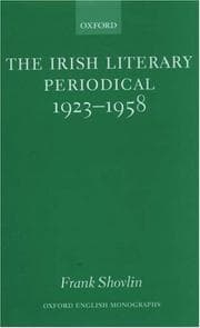 Tapa de The Irish literary periodical, 1923-1958