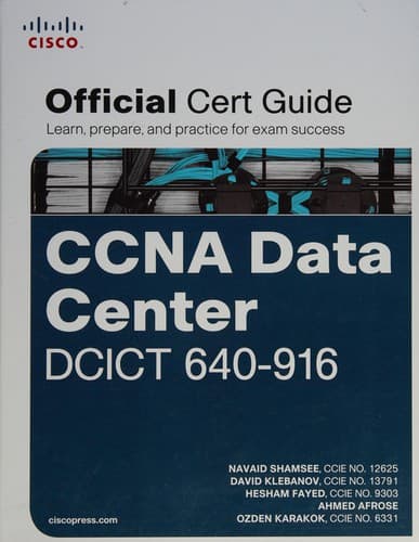 Tapa de CCNA data center DCICT 640-916 official cert guide