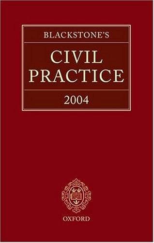 Tapa de Blackstone's Civil Practice 2004