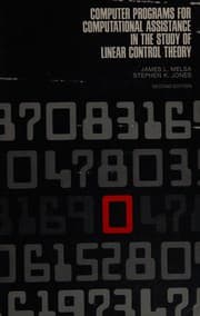 Tapa de Computer programs for computational assistance in the study of linear control theory