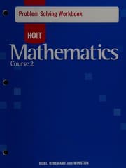 Tapa de Mathematics course 2, grade 7 problem solving workbook