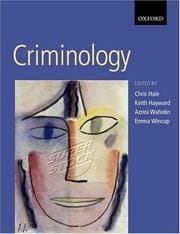 Tapa de Criminology