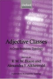 Tapa de Adjective classes