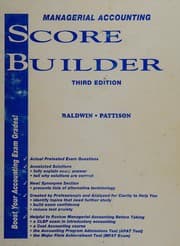 Tapa de Managerial accounting score builder