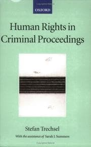 Tapa de Human Rights in Criminal Proceedings