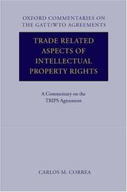 Tapa de Trade Related Aspects of Intellectual Property Rights