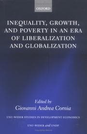 Tapa de Inequality, growth, and poverty in an era of liberalization and globalization