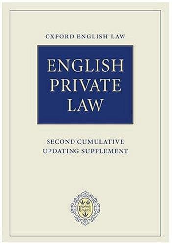 Tapa de English Private Law