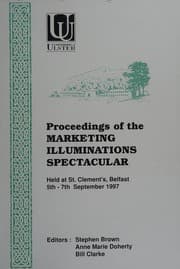 Tapa de Proceedings of the marketing illuminations spectacular held at St. Clement's Belfast 5th-7th September 1997