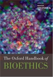Tapa de The Oxford Handbook of Bioethics