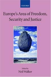 Tapa de Europe's Area of Freedom, Security, and Justice (Collected Courses of the Academy of European Law)