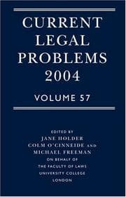 Tapa de Current Legal Problems