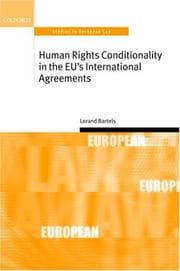 Tapa de Human rights conditionality in the EU's international agreements