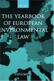 Tapa de Yearbook of European Environmental Law
