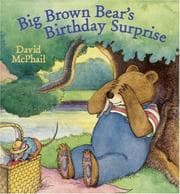 Tapa de Big Brown Bear's birthday surprise