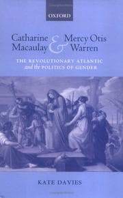 Tapa de Catharine Macaulay and Mercy Otis Warren