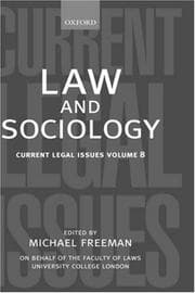 Tapa de Law and sociology