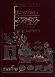 Tapa de Fundamentals of experimental psychology