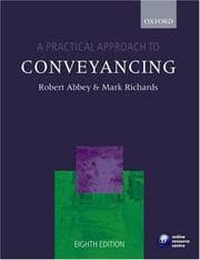 Tapa de A Practical Approach to Conveyancing (Check Info and Delete This Occurrence: C Apa T a Practical Approach)