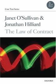 Tapa de The law of contract