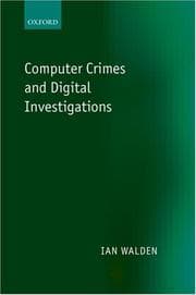Tapa de Computer Crimes and Digital Investigations