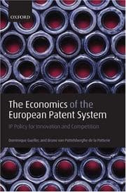 Tapa de Economics of the European Patent System