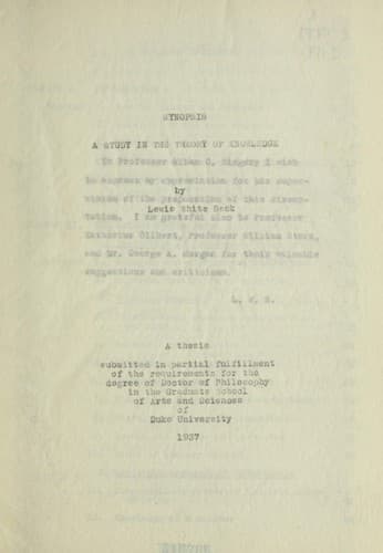 Tapa de Synopsis