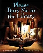Tapa de Please bury me in the library