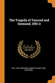 Tapa de The Tragedy of Tancred and Gismund. 1591-2