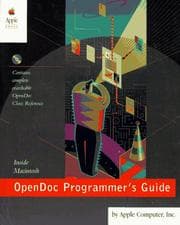 Tapa de OpenDoc programmer's guide for the Mac OS