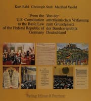 Tapa de From the U.S. Constitution to the Basic Law of the Federal Republic of Germany