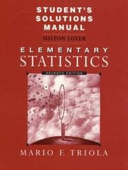 Tapa de Student's Solutions Manual to Accompany Elementary Statistics