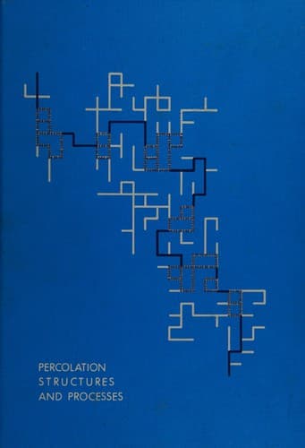 Tapa de Percolation structures and processes