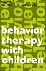 Tapa de Behavior Therapy with Children