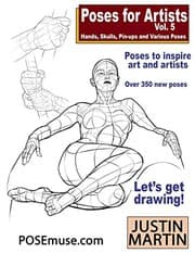 Tapa de Poses for Artists Volume 5 - Hands, Skulls, Pin-ups & Various Poses