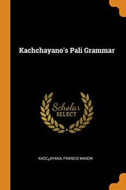 Tapa de Kachchayano's Pali Grammar