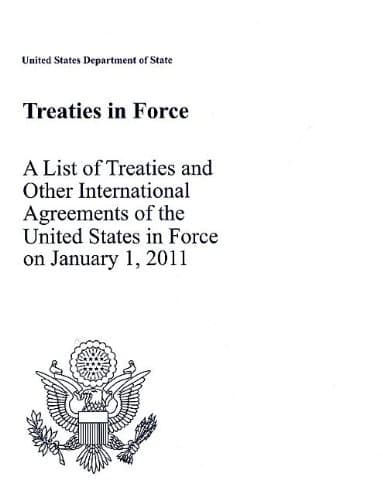 Tapa de Treaties in Force 2011