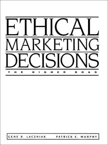 Tapa de Ethical Marketing Decisions