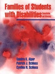 Tapa de Families of students with disabilities