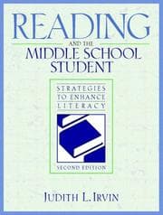 Tapa de Reading and the middle school student