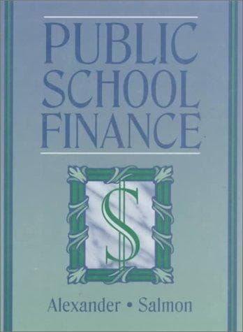 Tapa de Public school finance