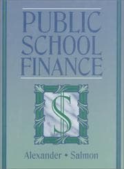 Tapa de Public school finance